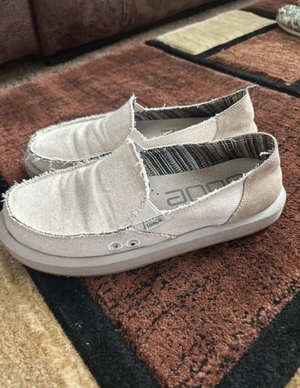 Hey Dude Men’s Beige Casual Slip-On Loafers